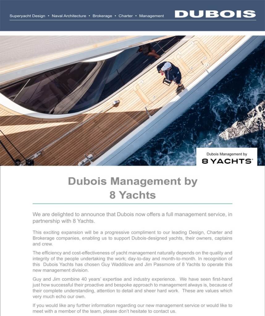 8 yachts management